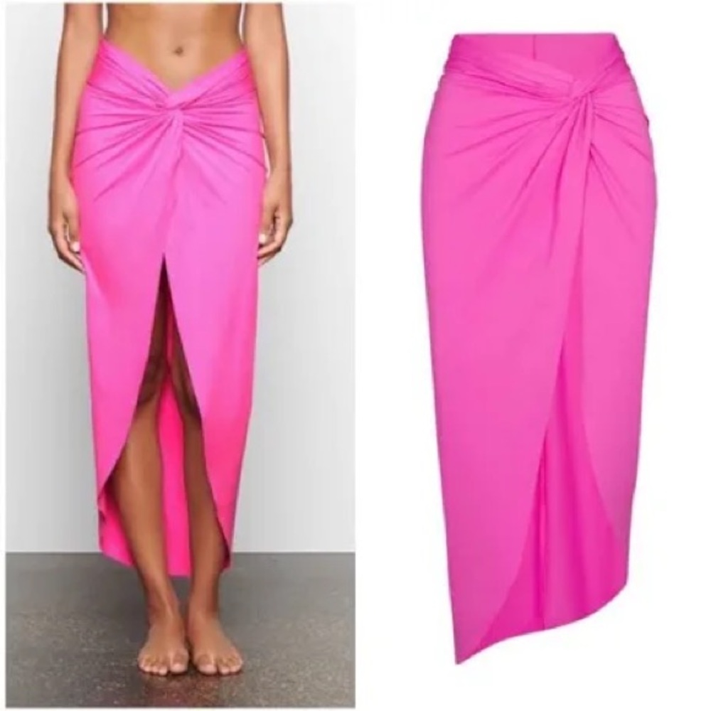 SKIMS Pink Swim Skirt